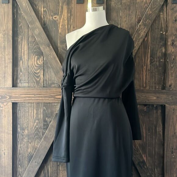 New Cocktail Party Dress Sexy Off Shoulder Ruffle Elegant Evening Prom Dress - Picture 5 of 15